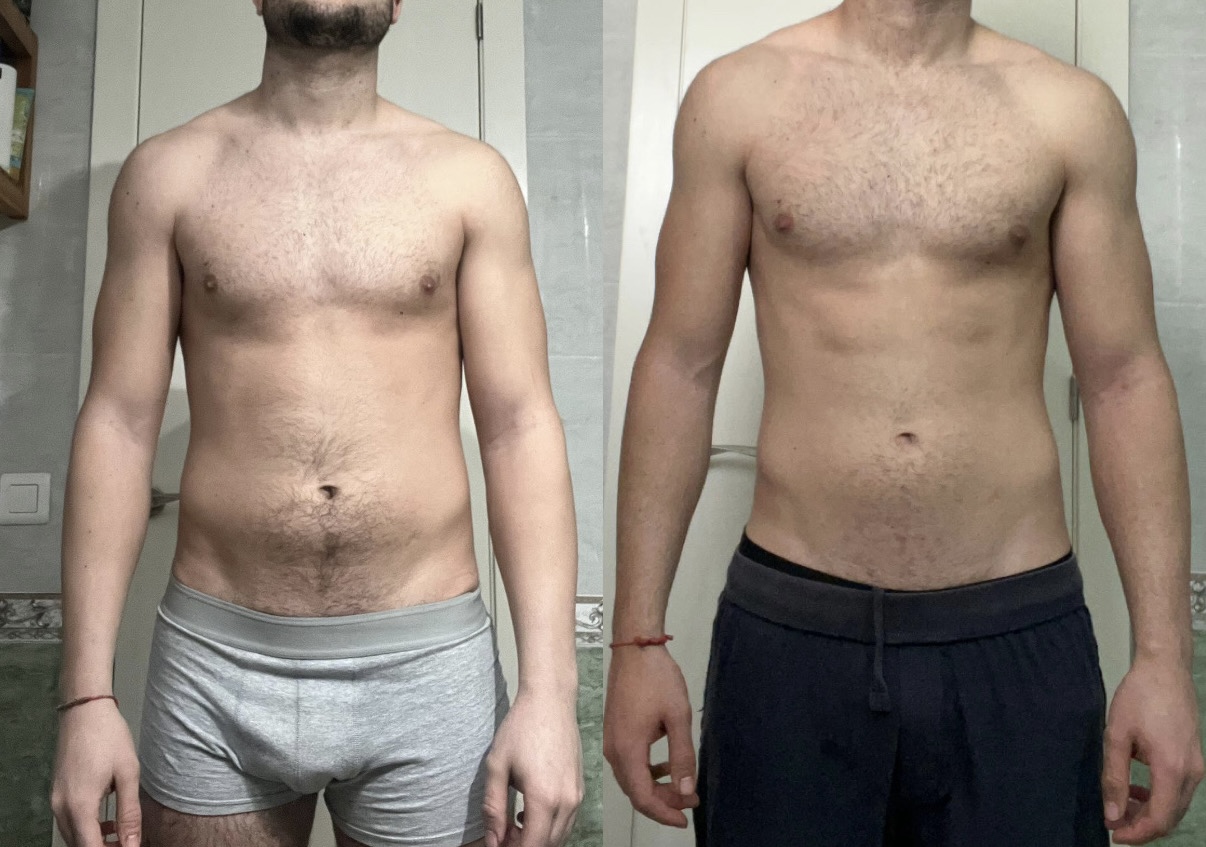 Antes y después: definición física; evolución frontal